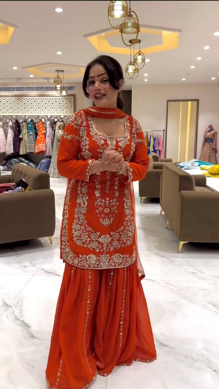 Traditional Vibes Sharara Suit with Dupatta