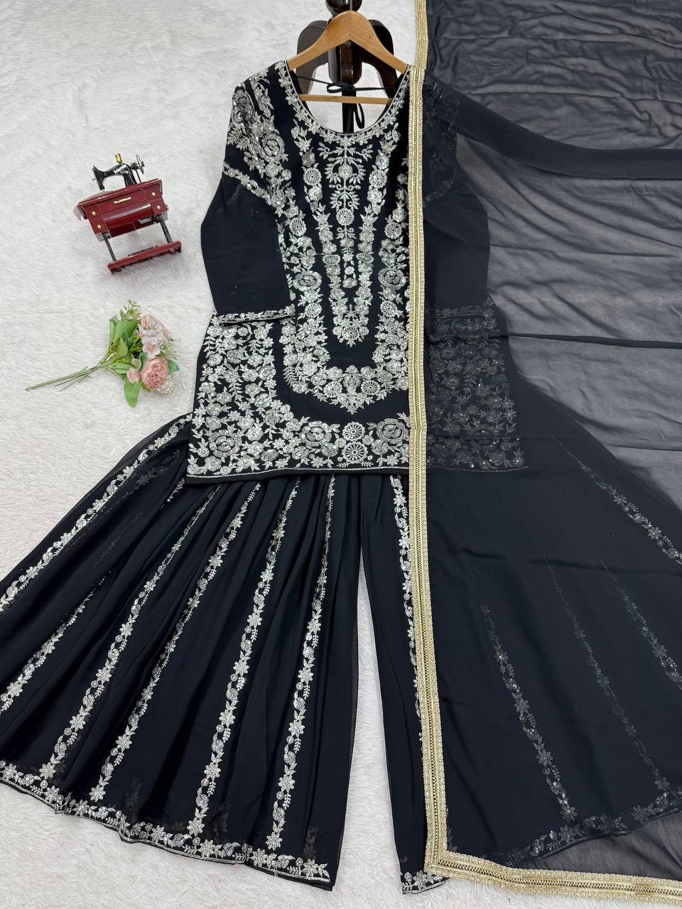 Traditional Vibes Sharara Suit with Dupatta