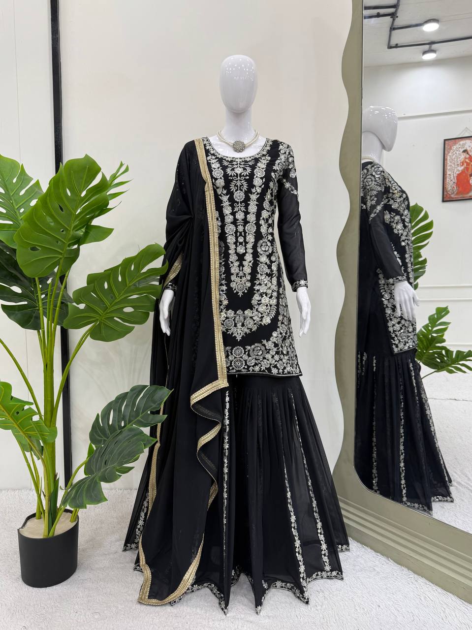 Traditional Vibes Sharara Suit with Dupatta
