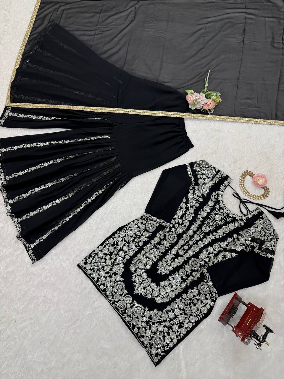 Traditional Vibes Sharara Suit with Dupatta