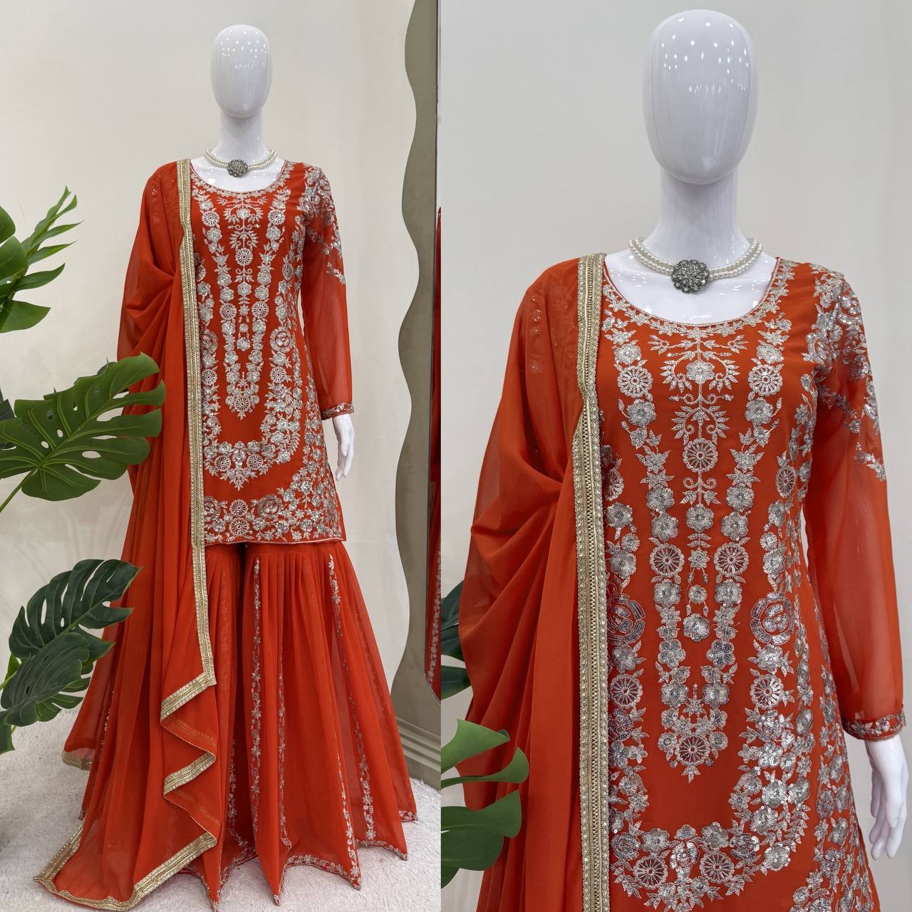 Traditional Vibes Sharara Suit with Dupatta
