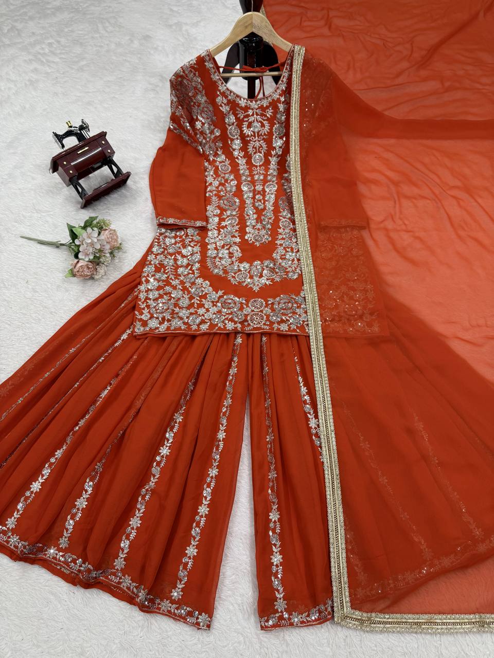 Traditional Vibes Sharara Suit with Dupatta
