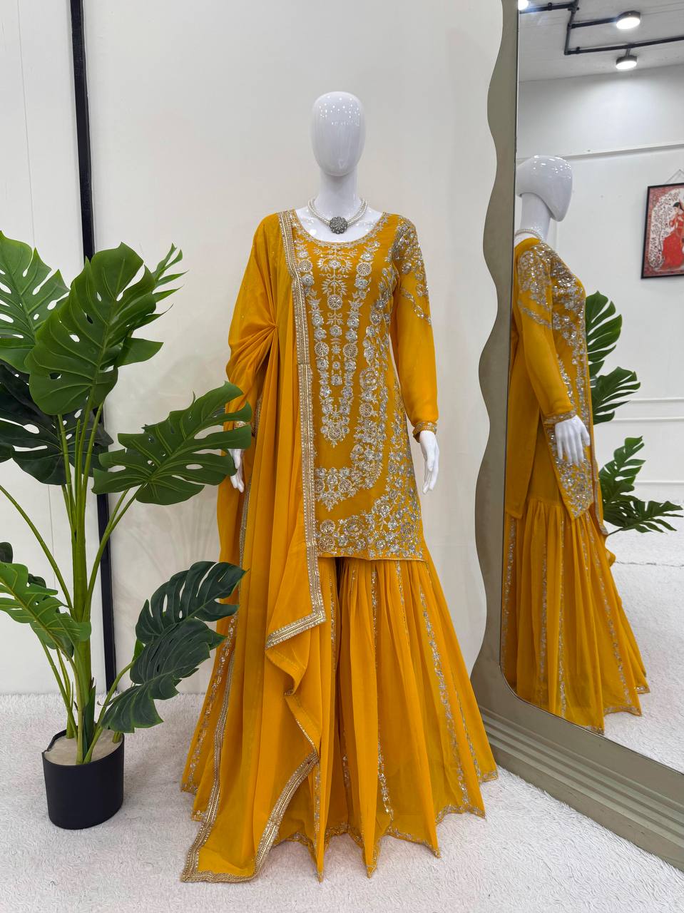 Traditional Vibes Sharara Suit with Dupatta