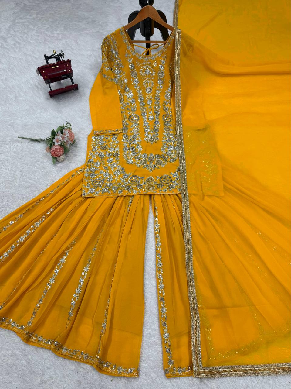 Traditional Vibes Sharara Suit with Dupatta