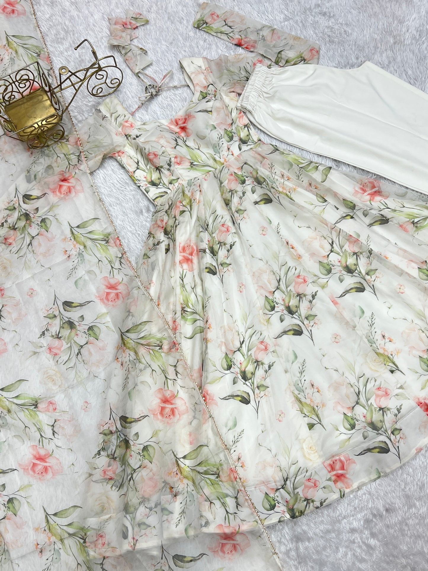 Wedding Wear & Festive Wear Digital Print Fully Stiched Anarkali Dress