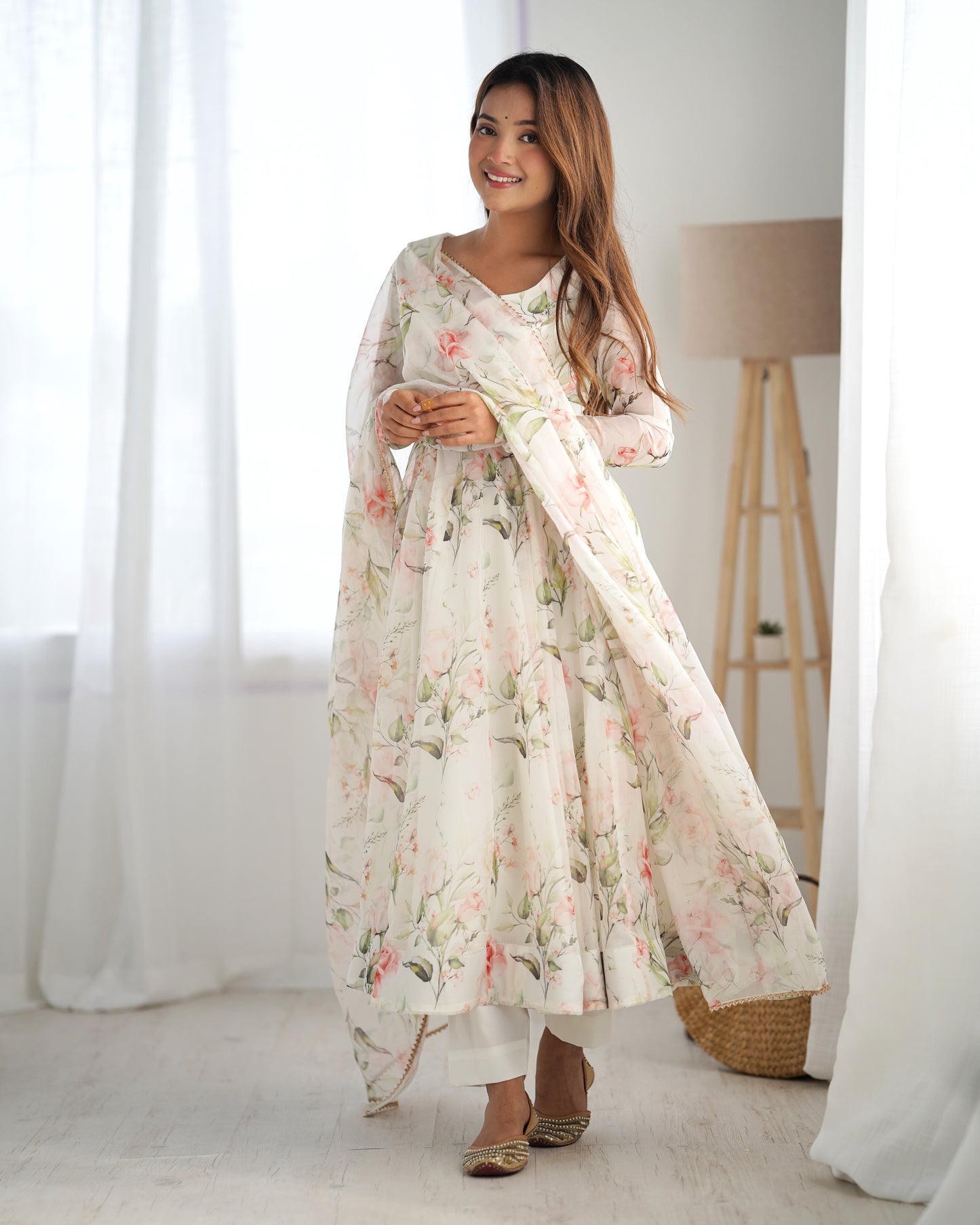 Wedding Wear & Festive Wear Digital Print Fully Stiched Anarkali Dress