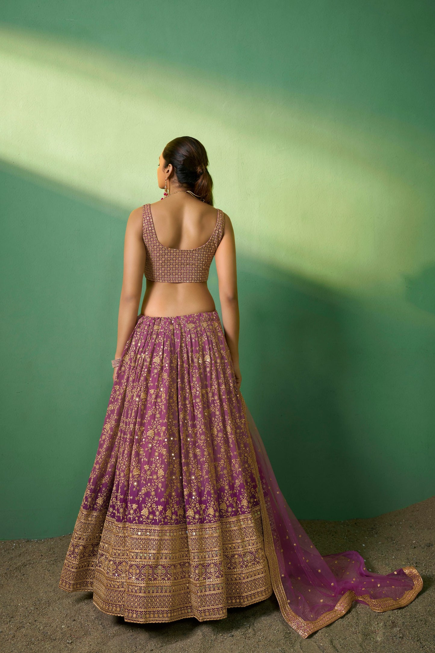 Onion Glow – Designer Lehenga Choli for Special Occasions