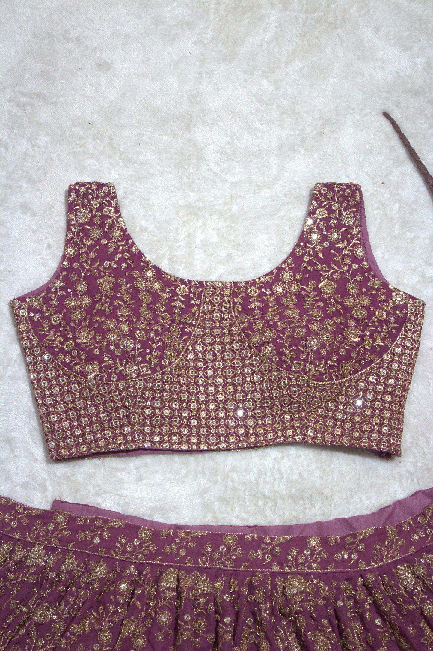 Onion Glow – Designer Lehenga Choli for Special Occasions