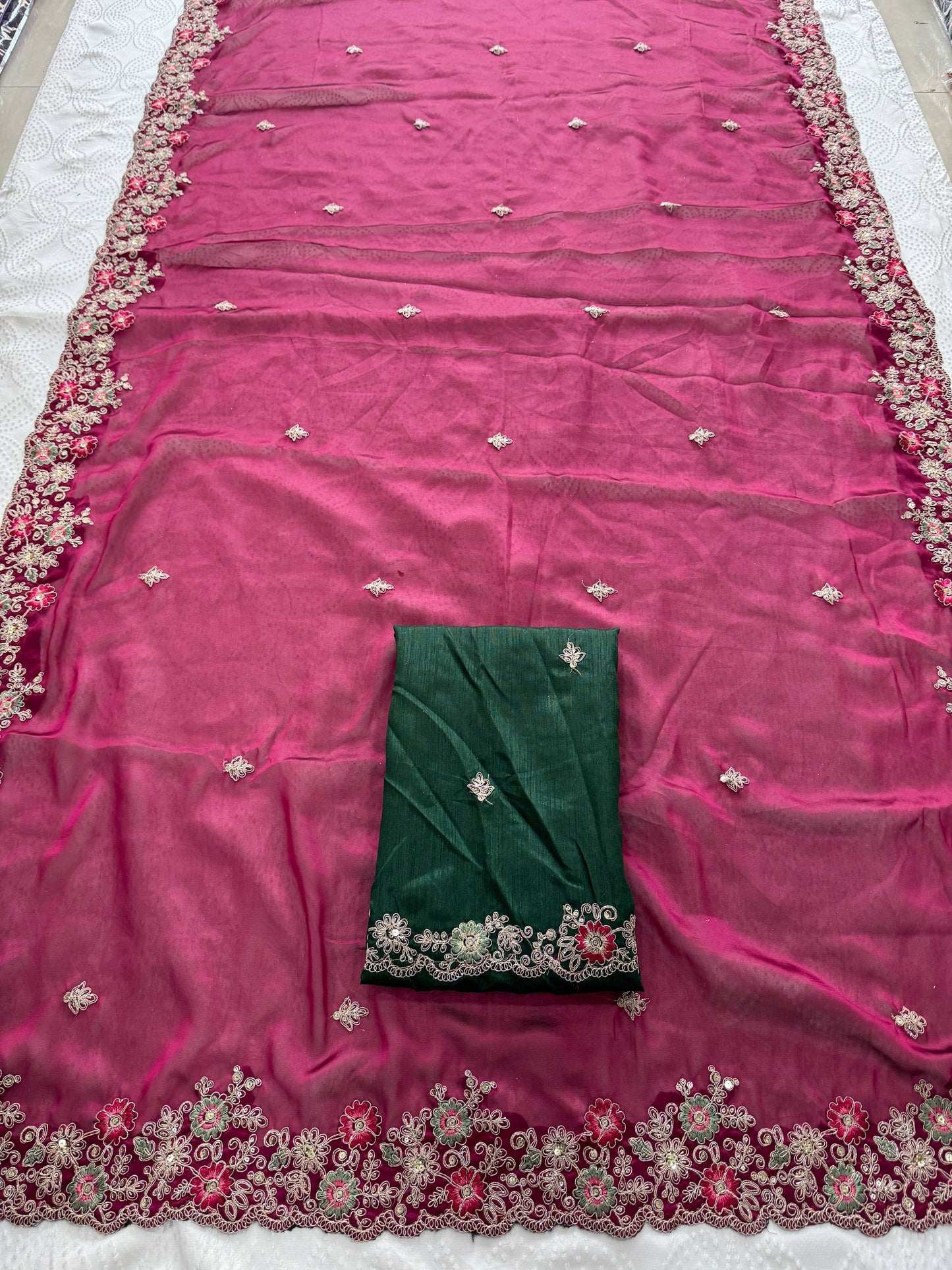 New Latest Party Wear Soft Rangoli Silk Saree