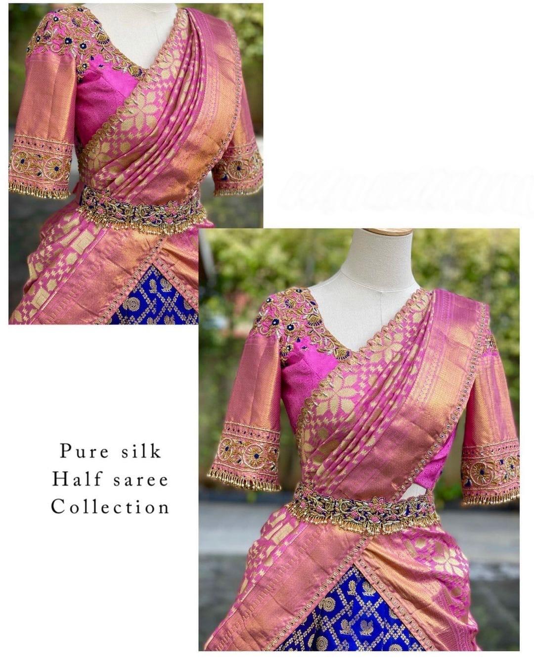 Royal Blue Colour Kanjiveram Silk Lehenga Choli