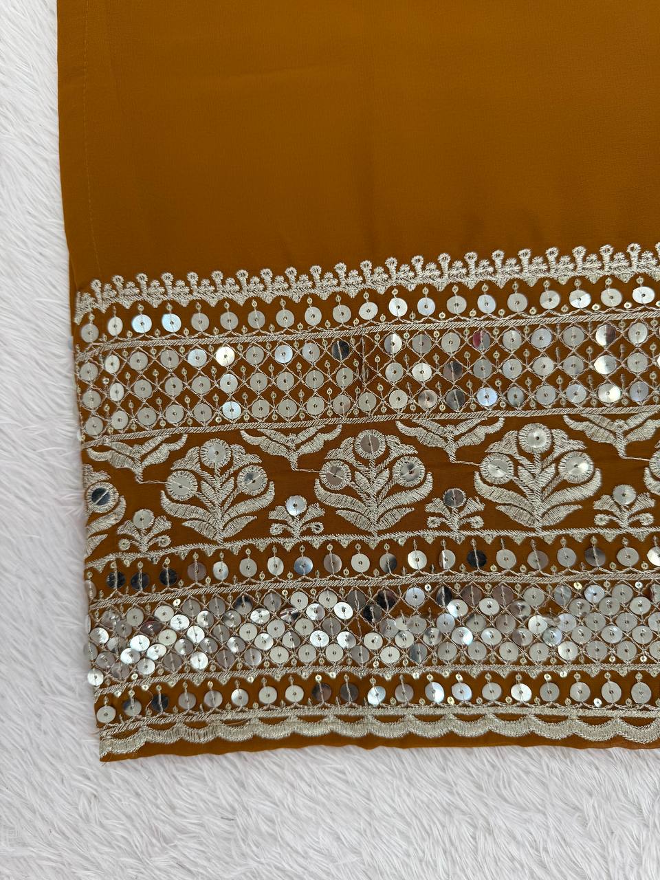 Rust Brown Colour Occasion Wear Sharara Suit