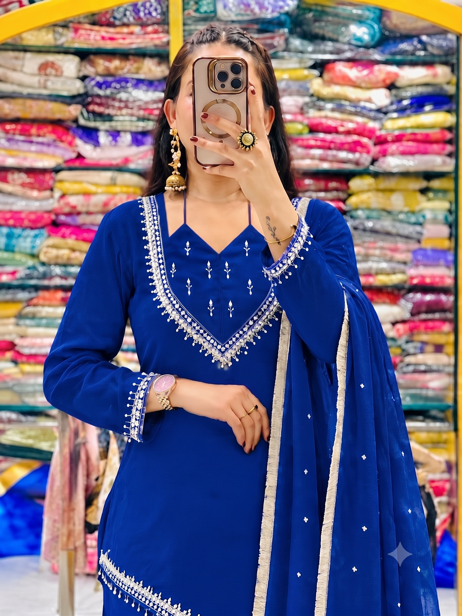 Festive Party Wear 3-Piece Suit Set