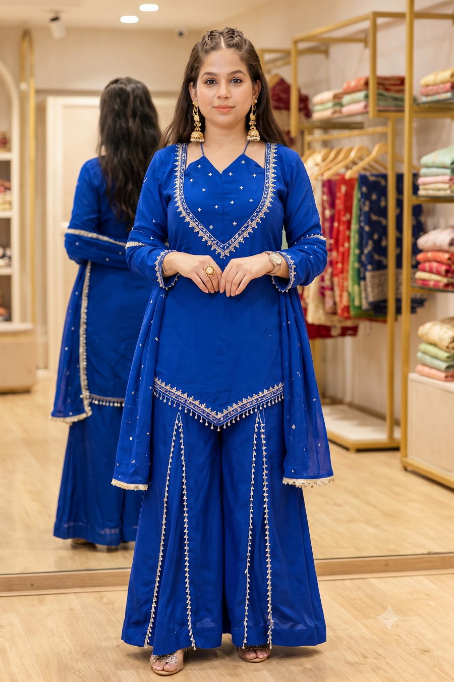 Festive Party Wear 3-Piece Suit Set