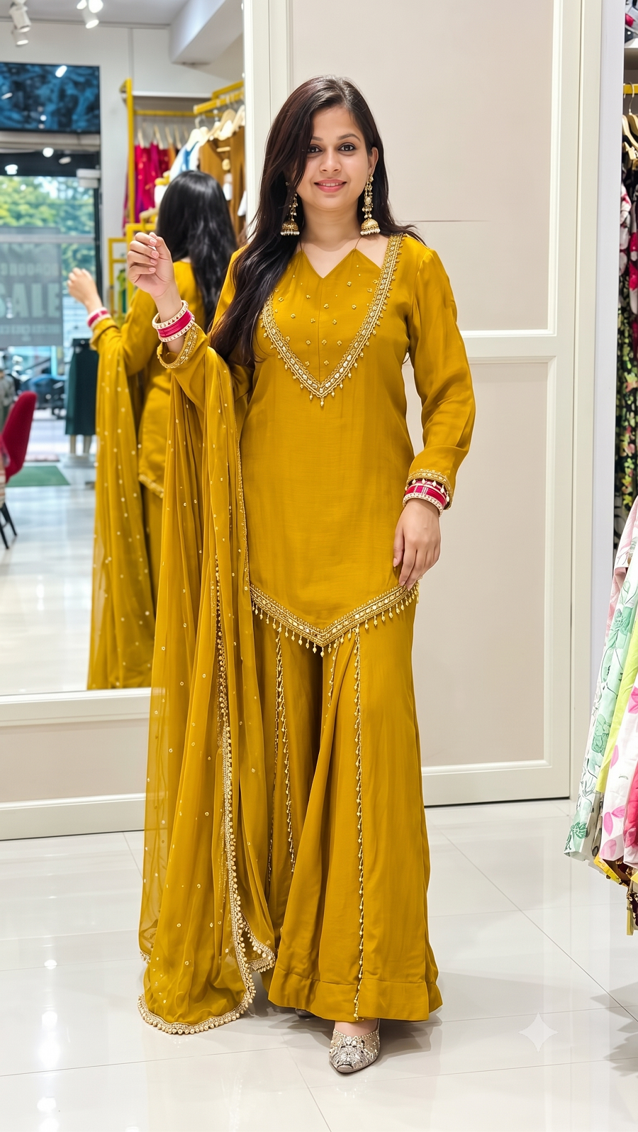 Festive Party Wear 3-Piece Suit Set