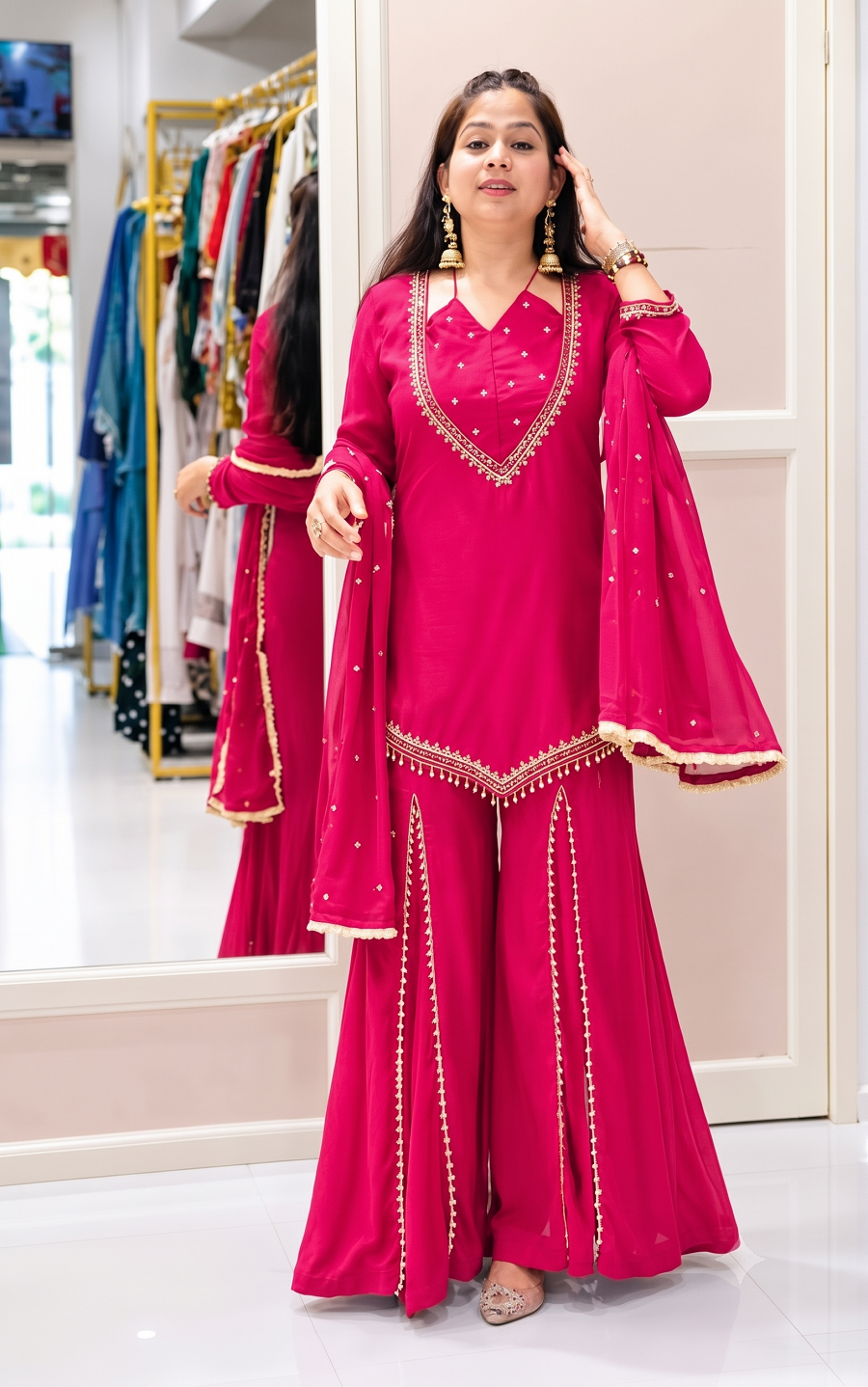 Festive Party Wear 3-Piece Suit Set