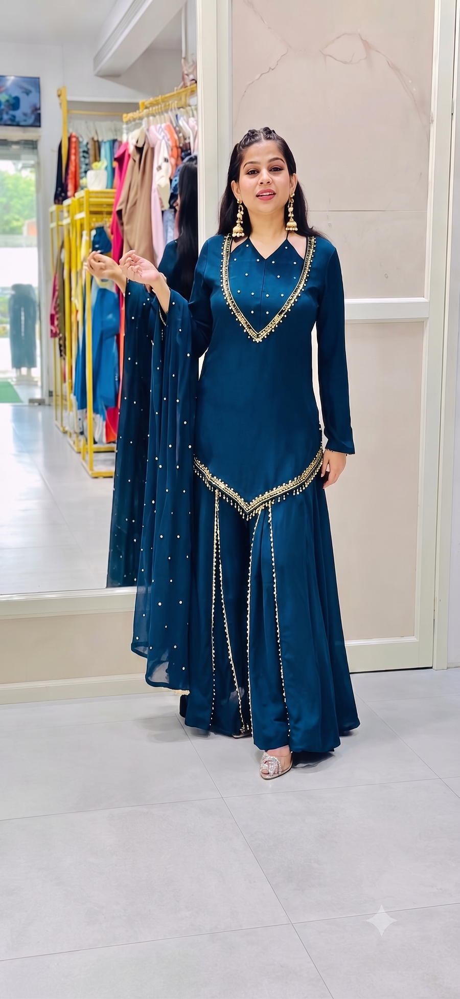 Festive Party Wear 3-Piece Suit Set