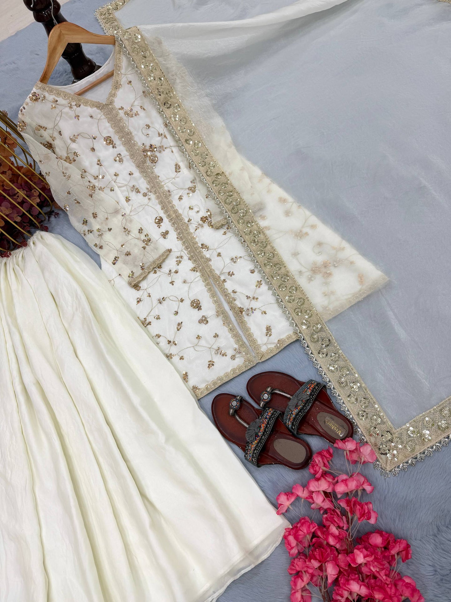 New Trendy Classic Sharara Suit Set for Traditional Occasions