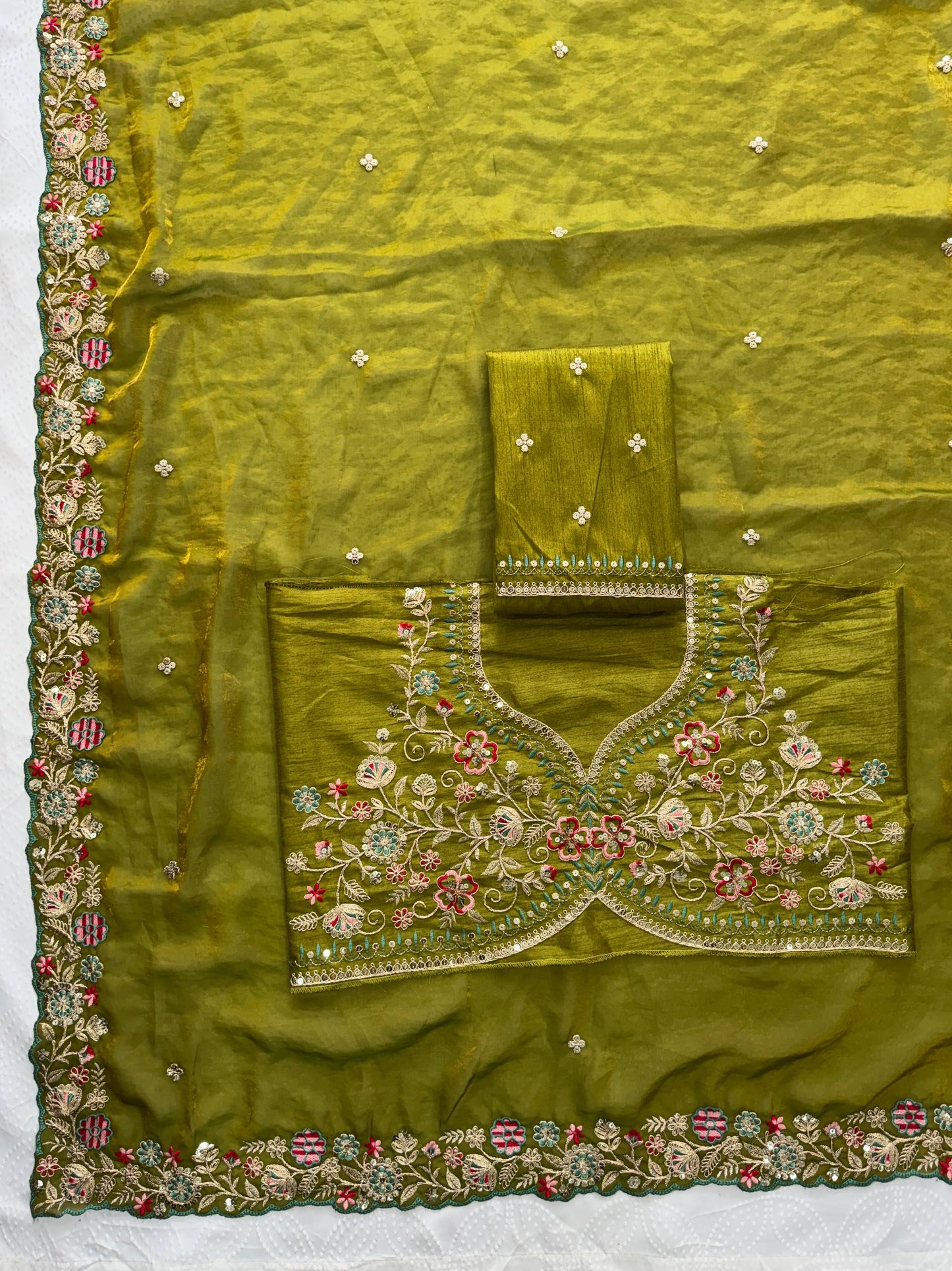 Party Wear Soft Fendy Satin silk Saree
