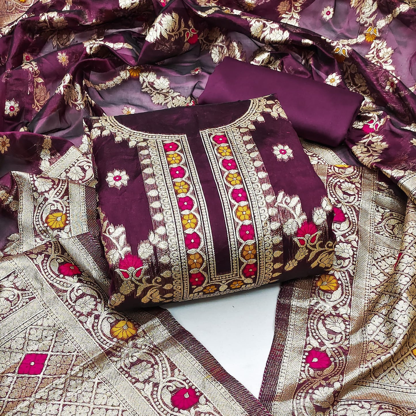 Function Wear Unstitched Dress Material