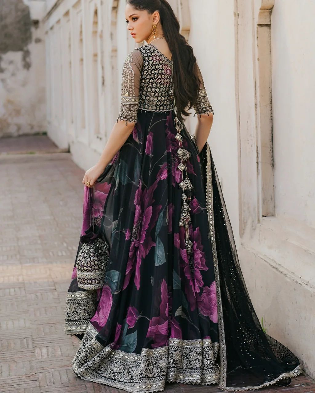 Party Wear Georgette Gown With Dupatta