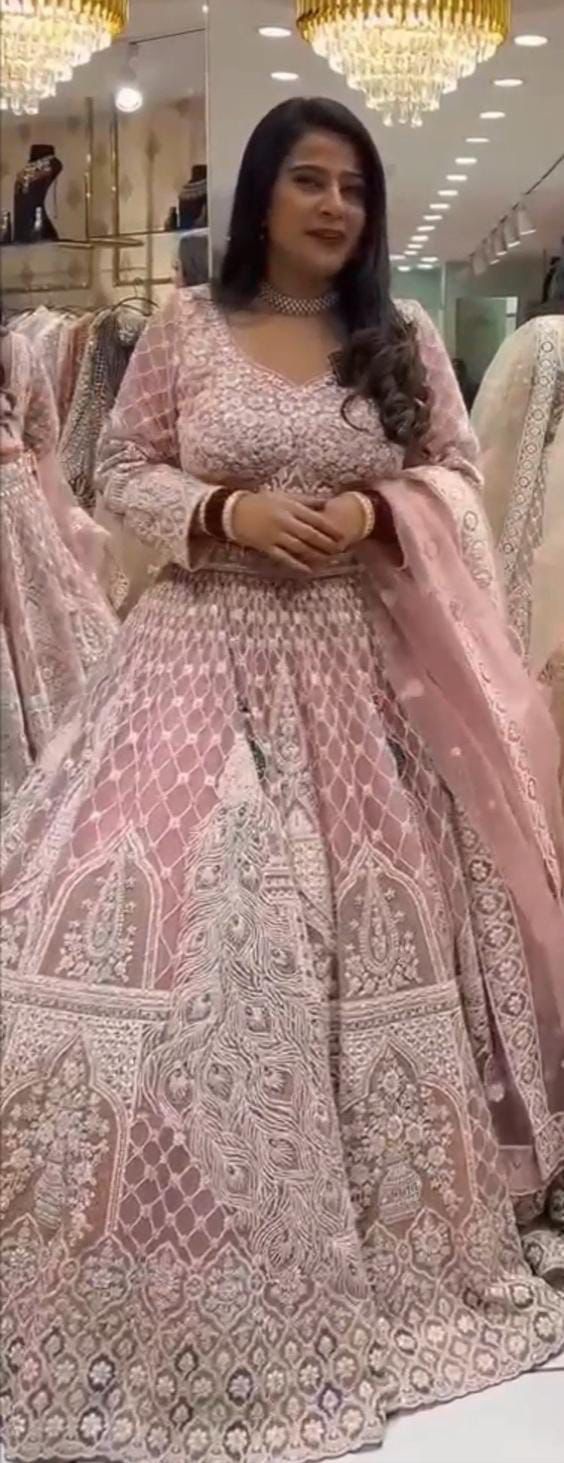 Party Wear Soft Net Sequence Work Lehenga Choli