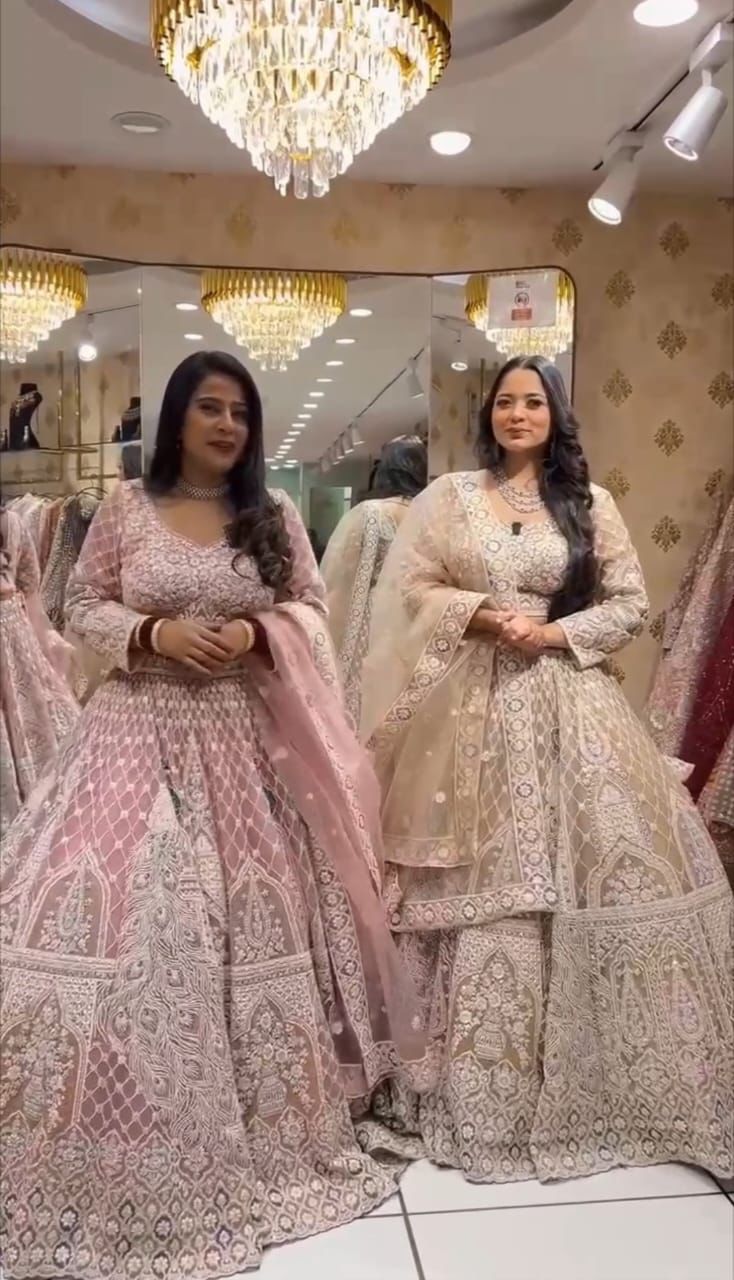 Party Wear Soft Net Sequence Work Lehenga Choli