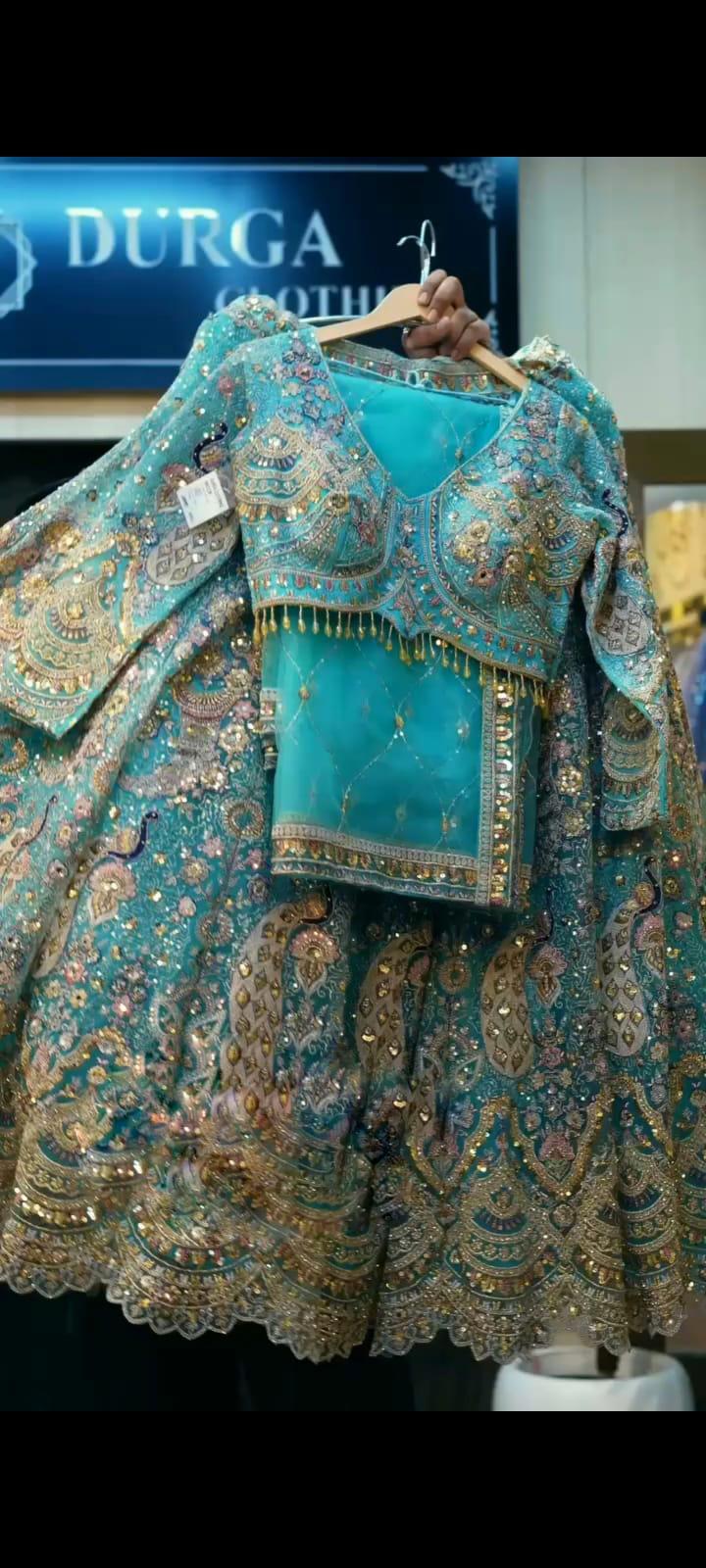 Function Wear Soft Net Coding Work Lehenga Choli