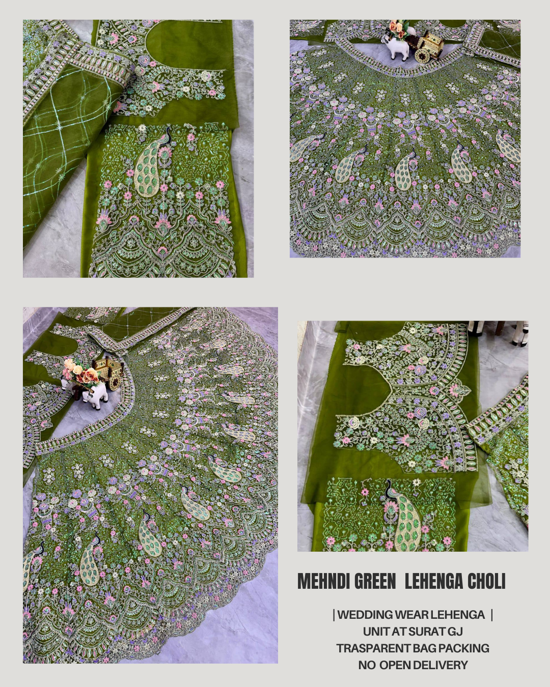 Pink Color Soft Net Coding Embroidered Work Lehenga Choli