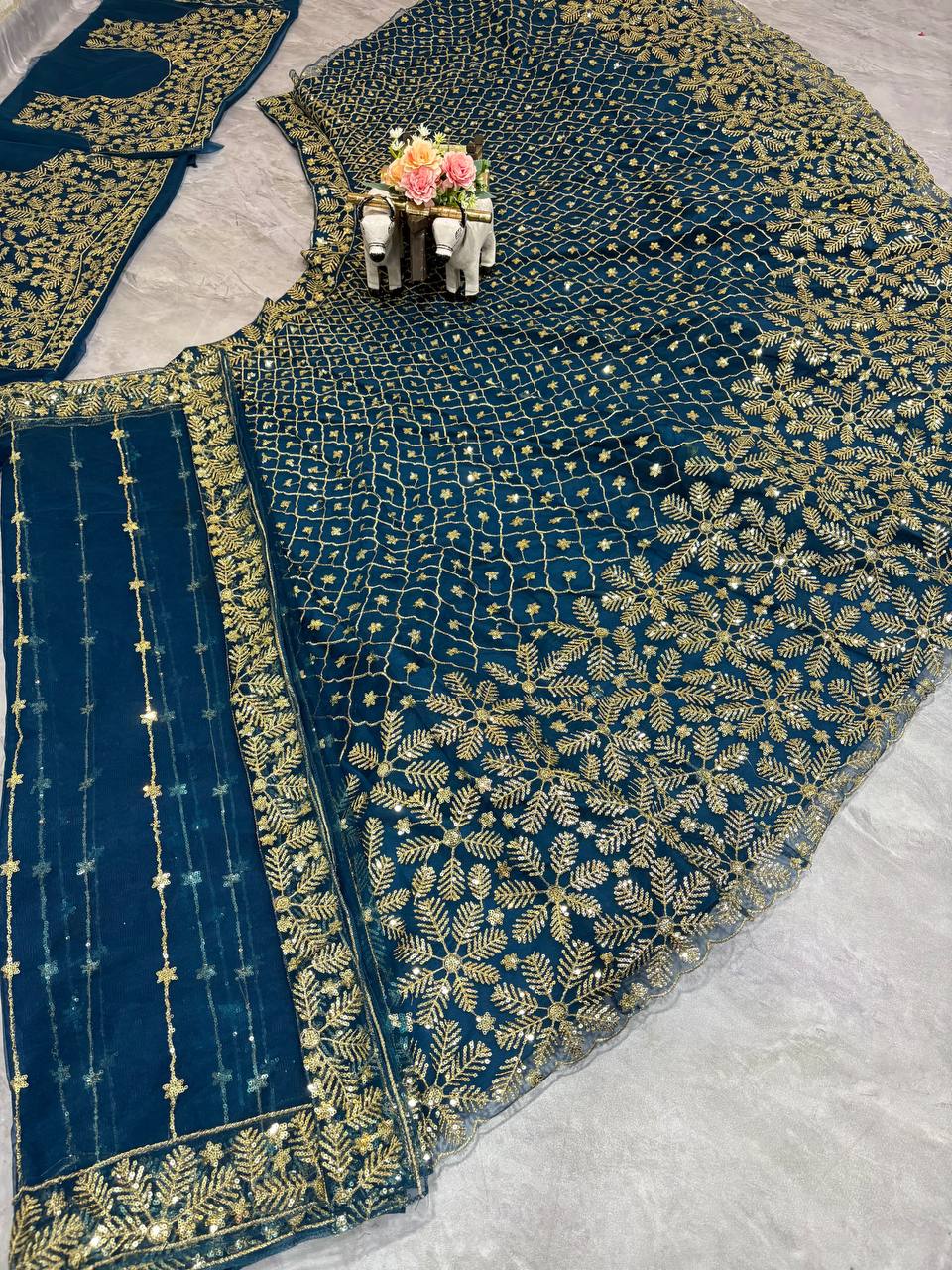 Morpinch Color Soft Net Lehenga Choli For Women