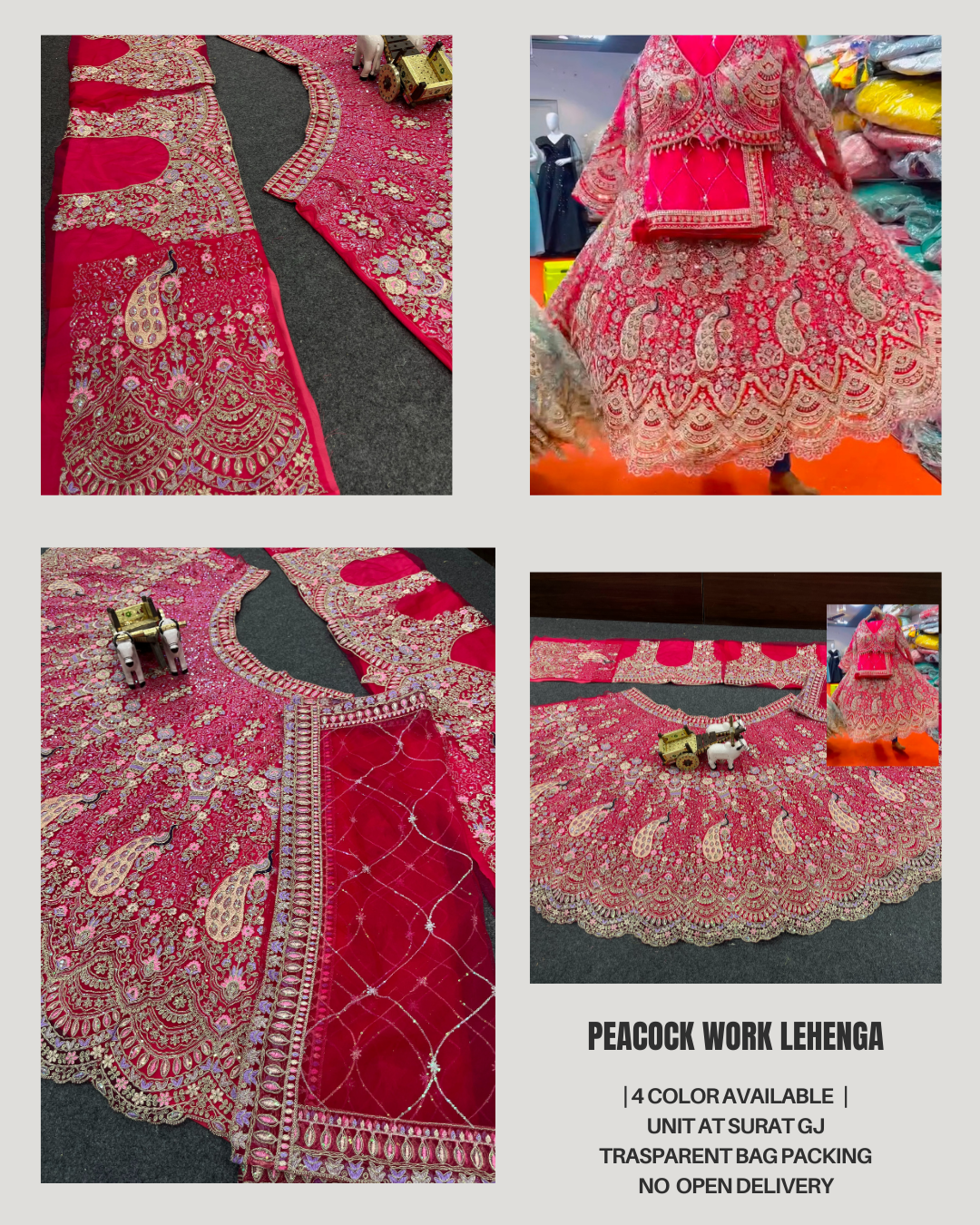 Pink Color Soft Net Coding Embroidered Work Lehenga Choli