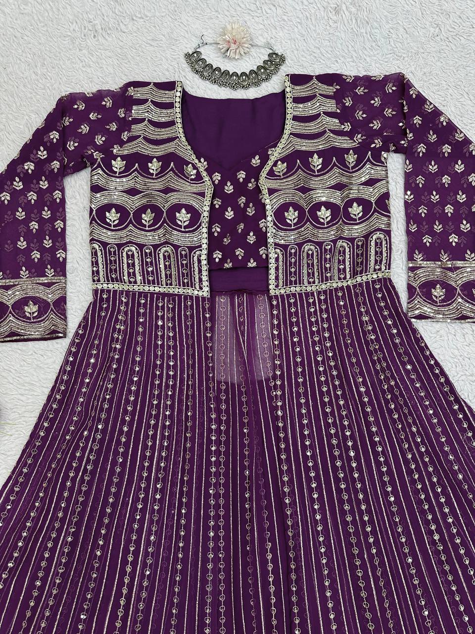 Latest Design Georgette Lehenga Choli Thread Work Collection