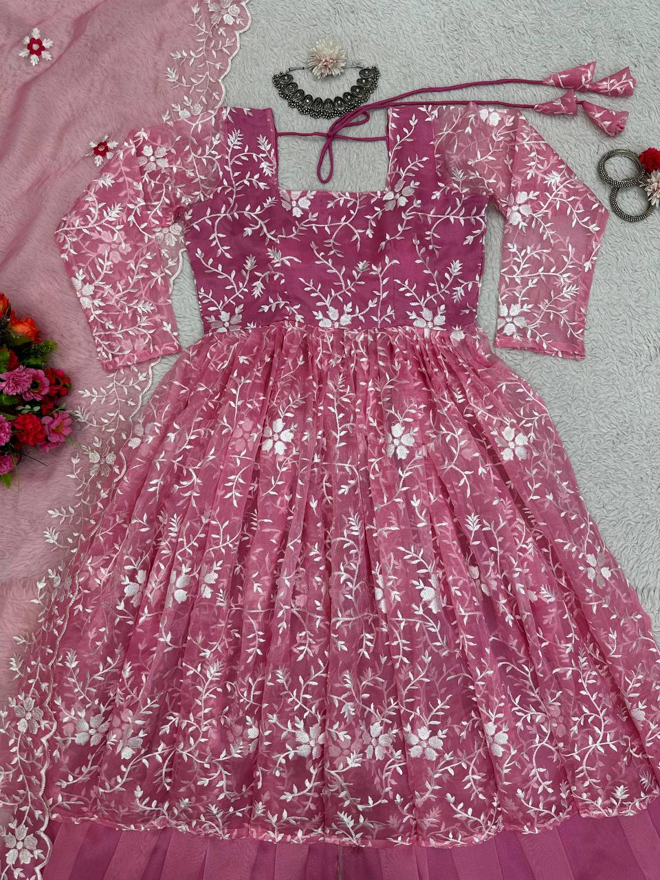 Beautiful Designer Pink Sharara Wedding & Festival Wear Foe Woman