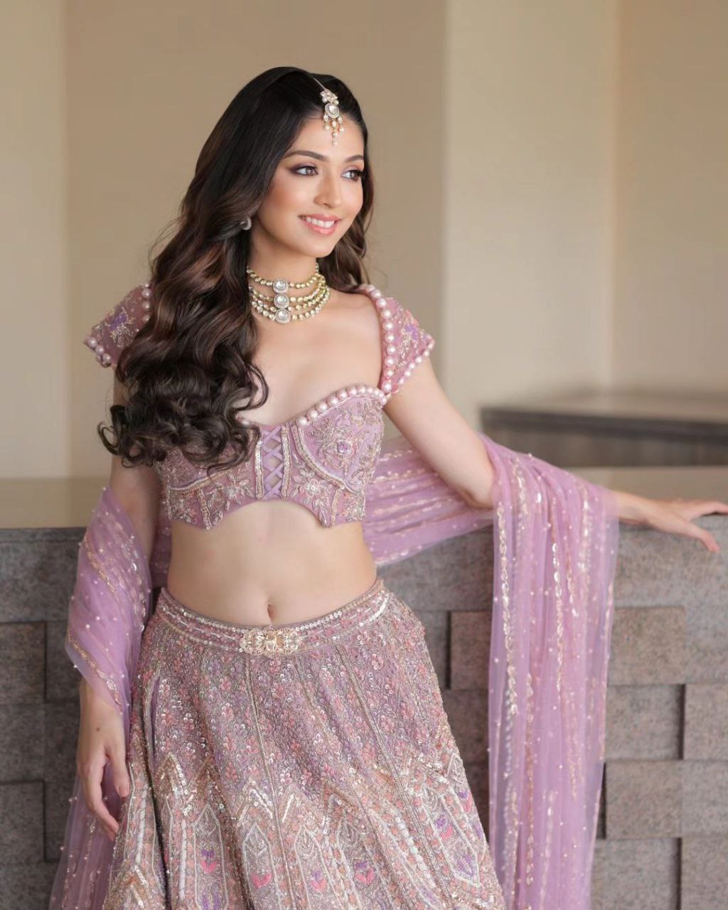 Designer Pink Color Kasturi Silk Lehenga Choli
