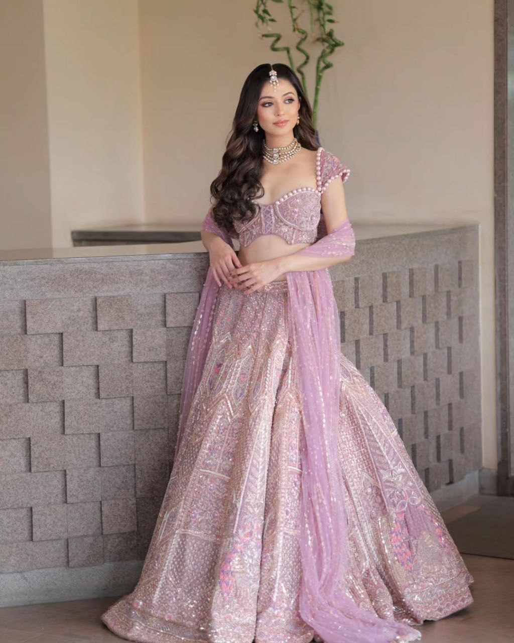 Designer Pink Color Kasturi Silk Lehenga Choli