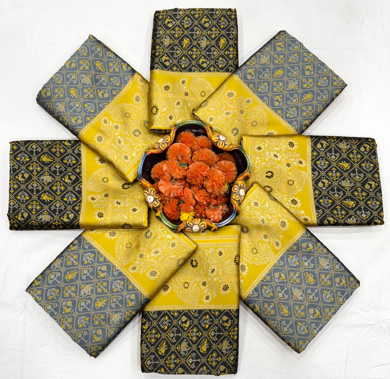 Designer Rich Pallu & Jaquard Work Saree