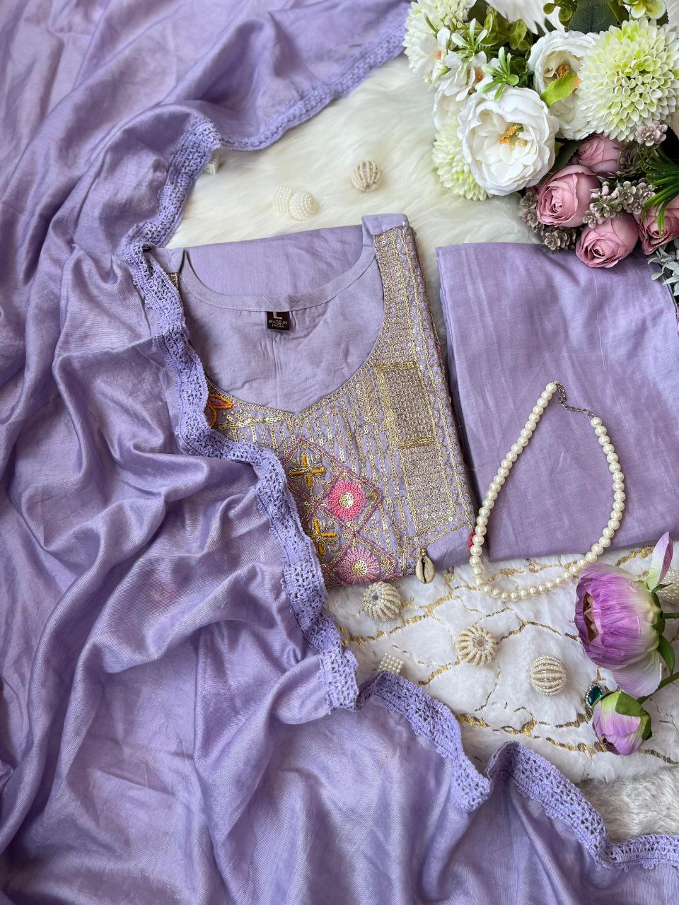 Desiger All Over Hand Work Kodi Latkan Dress Set
