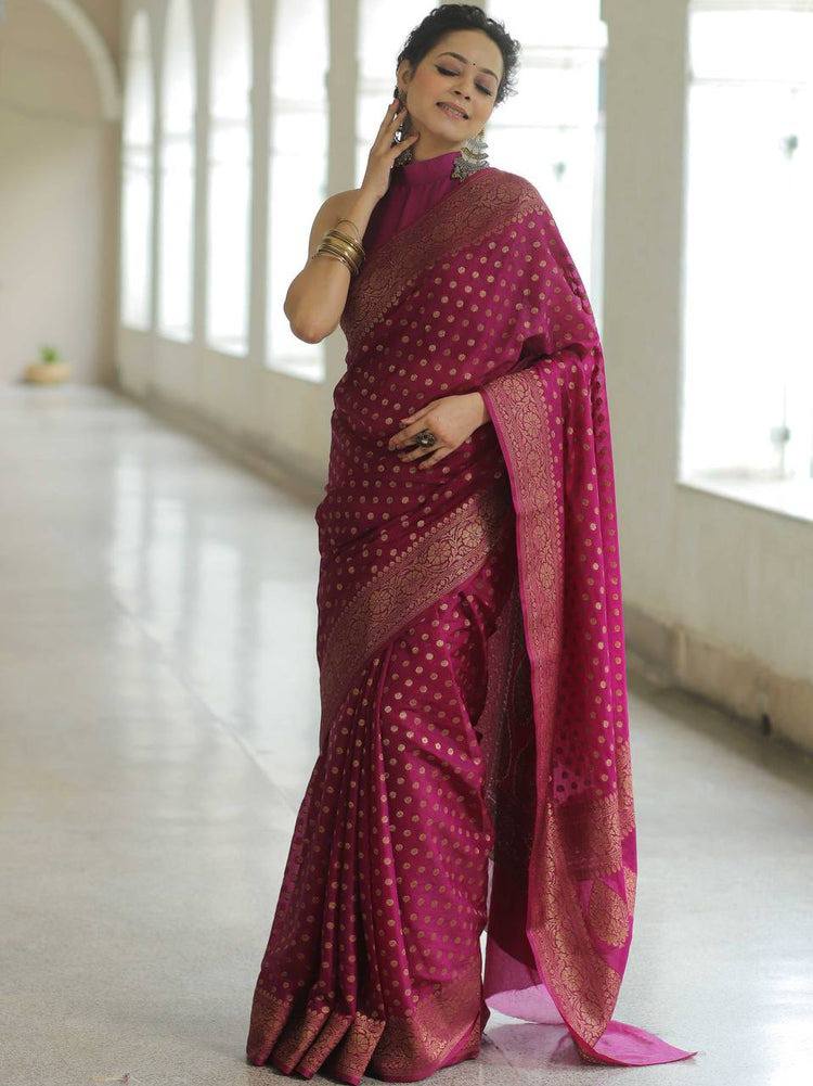 Soft Lichi Silk Designer Jacquard Silk Weaving Saree