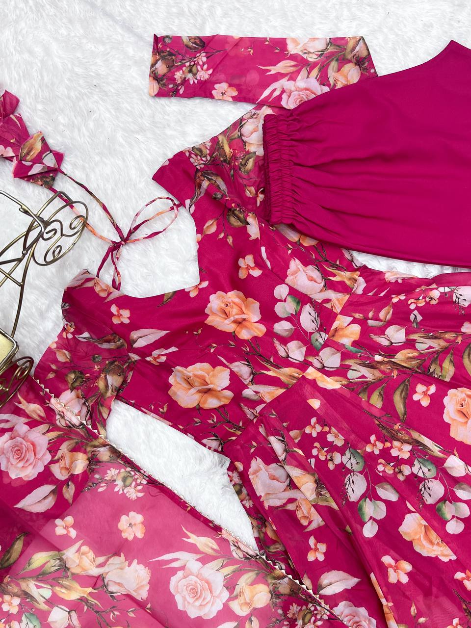 Wedding Wear & Festive Wear Digital Print Fully Stiched Anarkali Dress