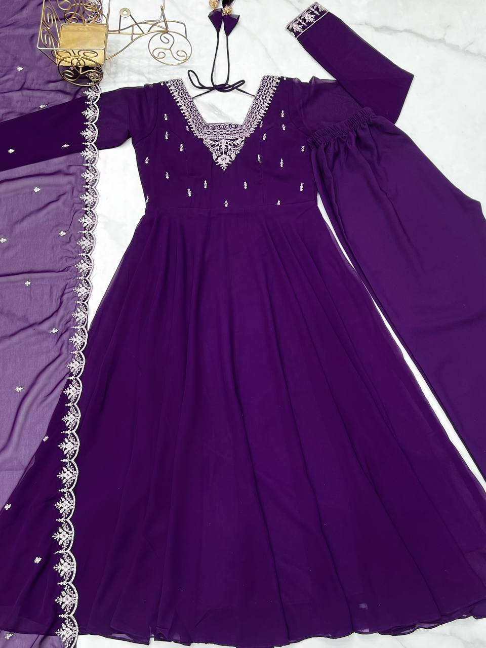 Wedding Wear Fully Stiched Anarkali Dress