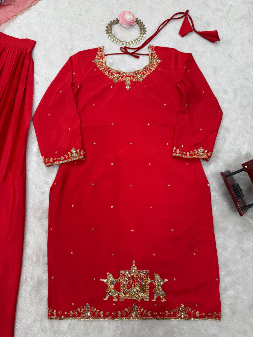 New Designer Wedding Top Lehenga & Dupatta Set 2 Colours