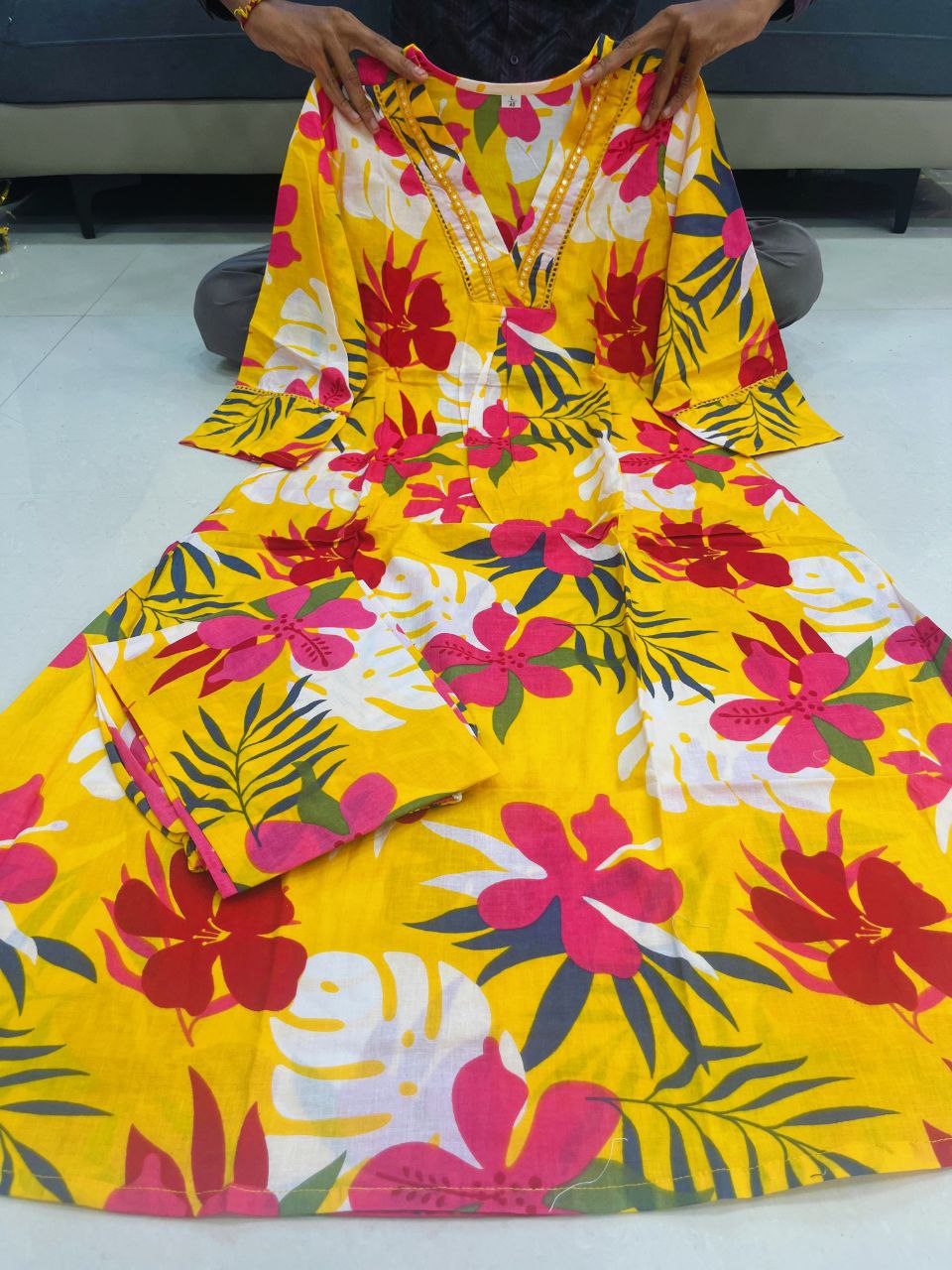 Digital Print Cotton Co-ord Set 2 Colours