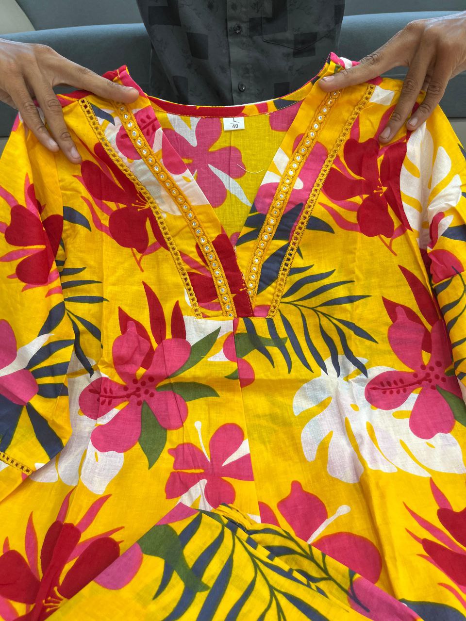 Digital Print Cotton Co-ord Set 2 Colours