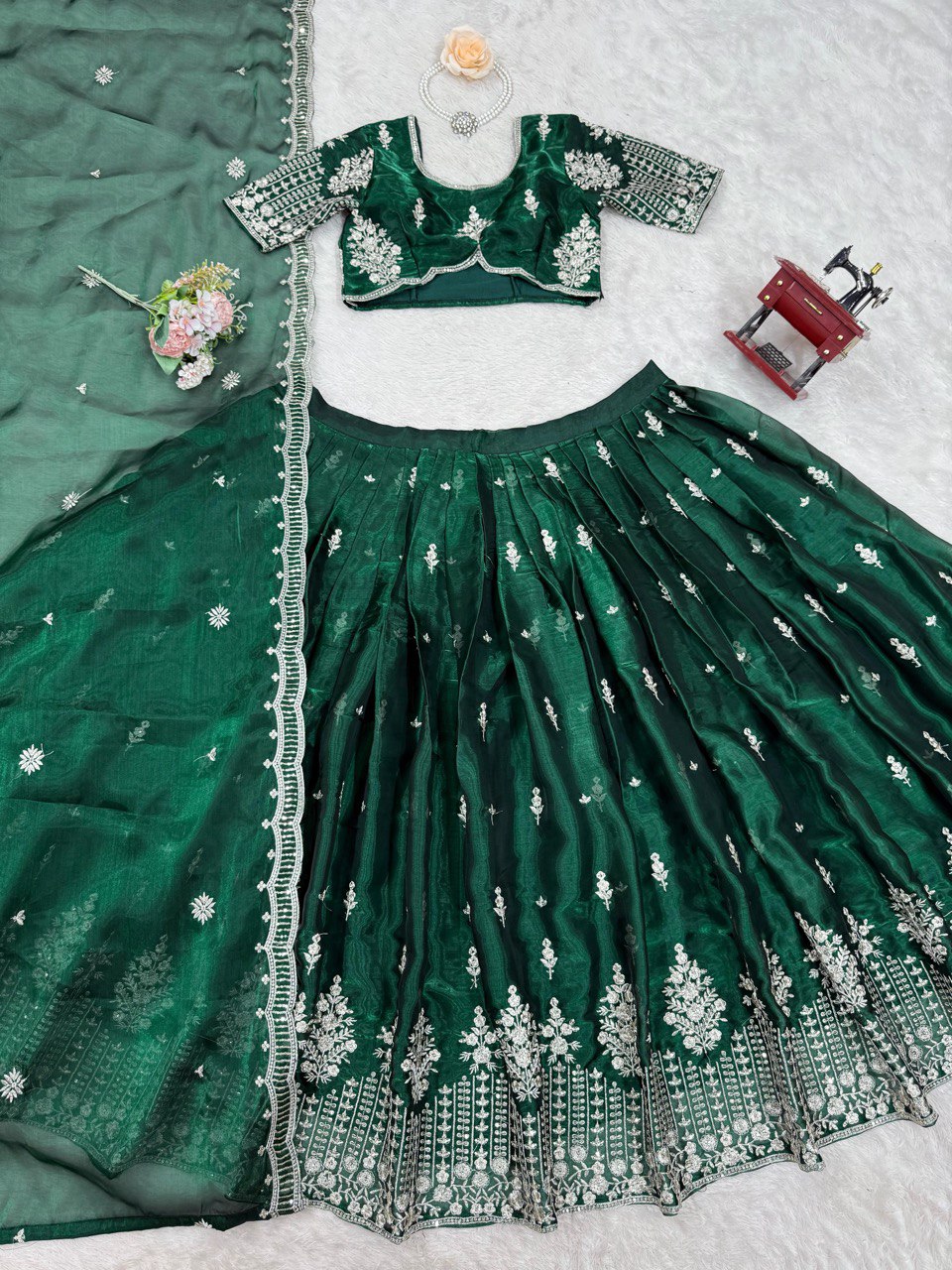 Marvellous Jimmi Chu Thread With Sequnce Lehenga Choli 2 Colours