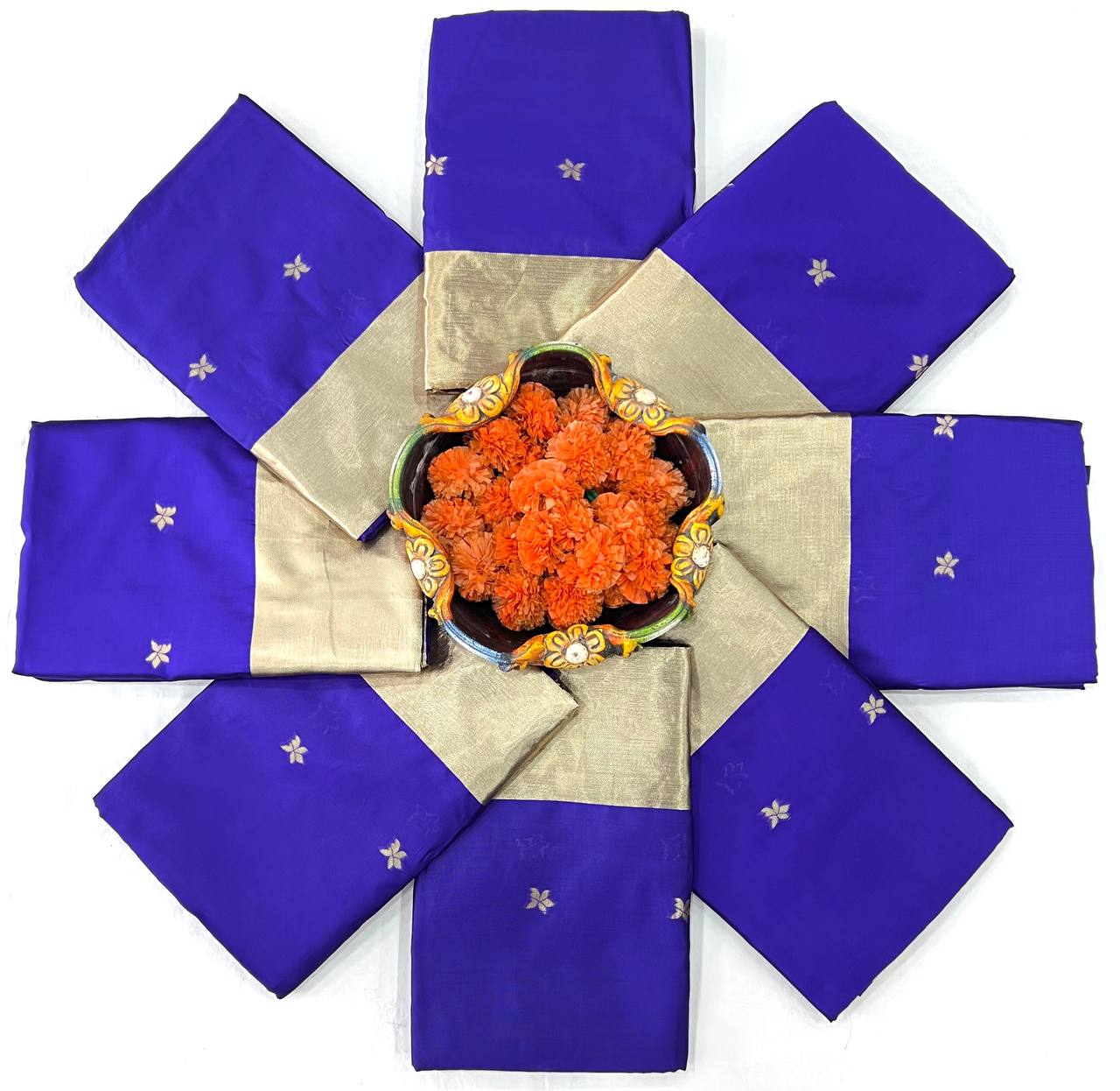 Purple Colour Lichi Silk Jacquard Work Saree