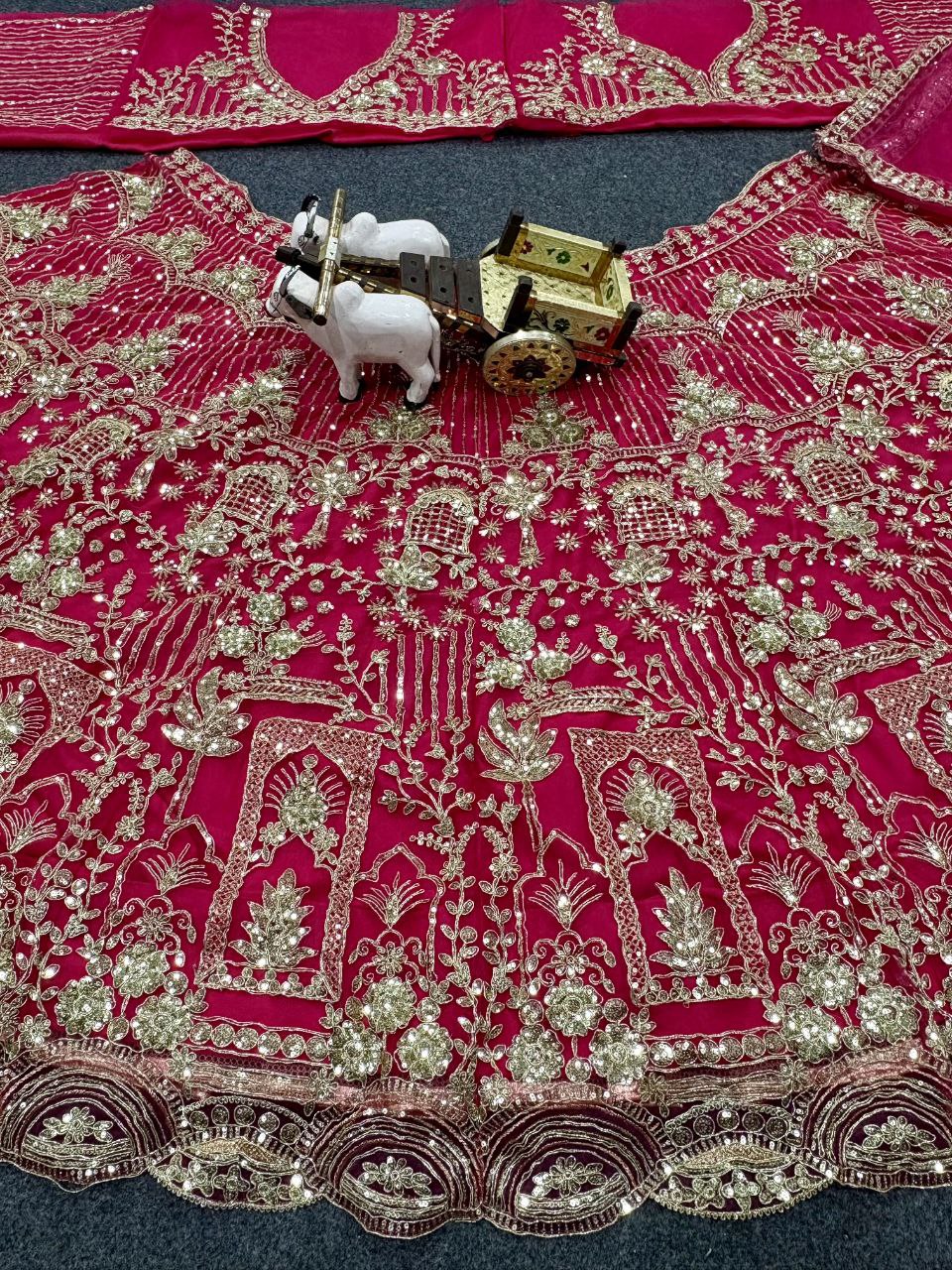Wedding Wear Pink Color Heavy Embroidered Lehenga Choli