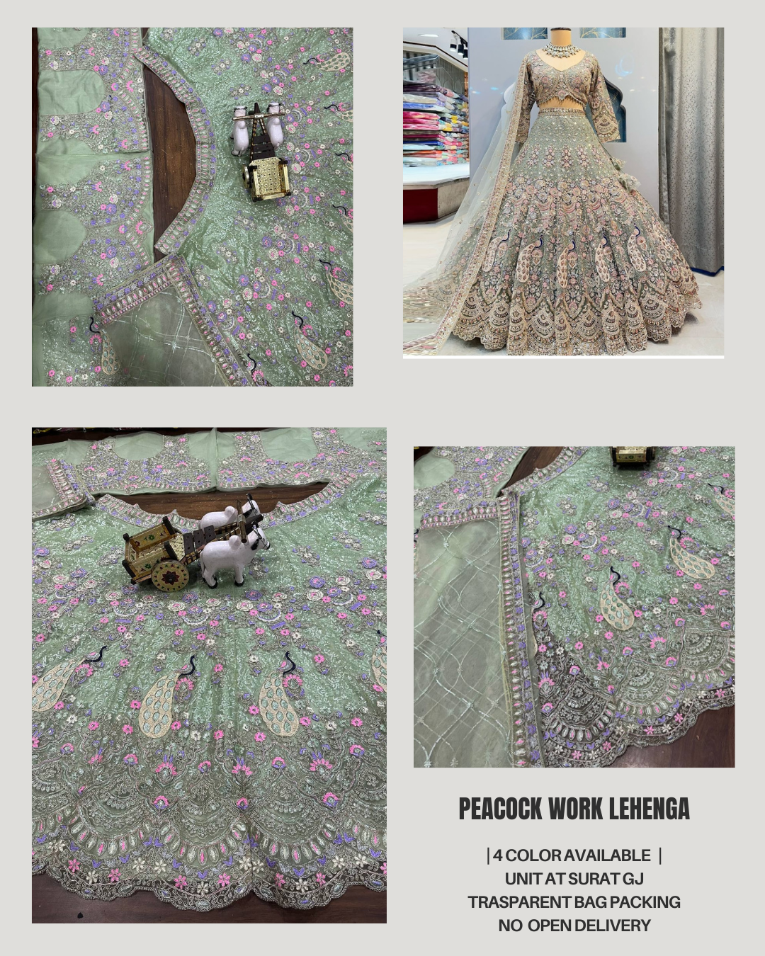 Pink Color Soft Net Coding Embroidered Work Lehenga Choli