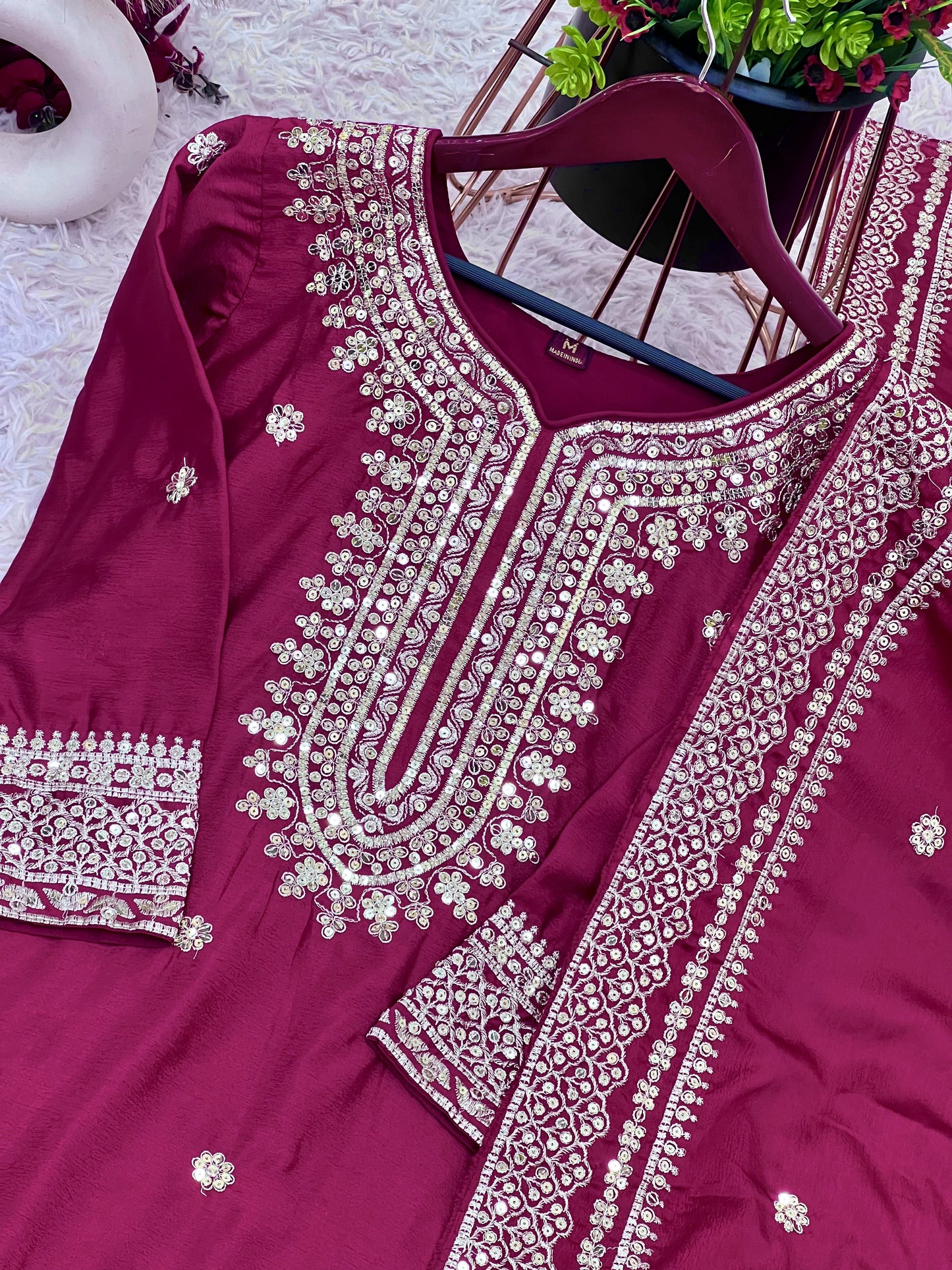 Rich Luking Ready to Wear Plazo Suit For All Function Wear