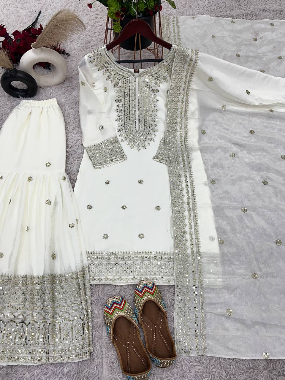 Rich Luking Ready to Wear Plazo Suit For All Function Wear