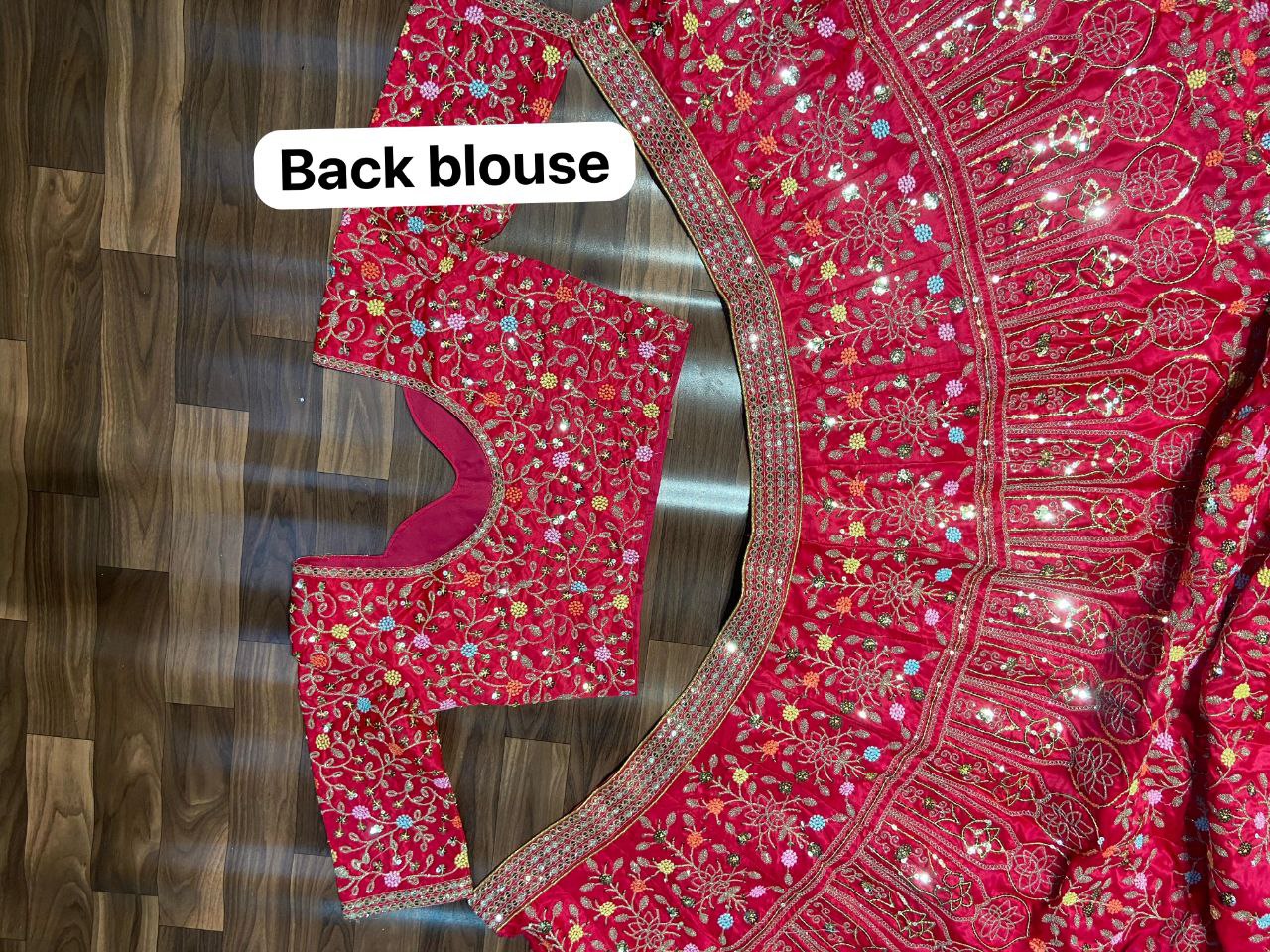 Rani Pink Color Satin Silk Embelish Lehenga Choli For Wedding Wear