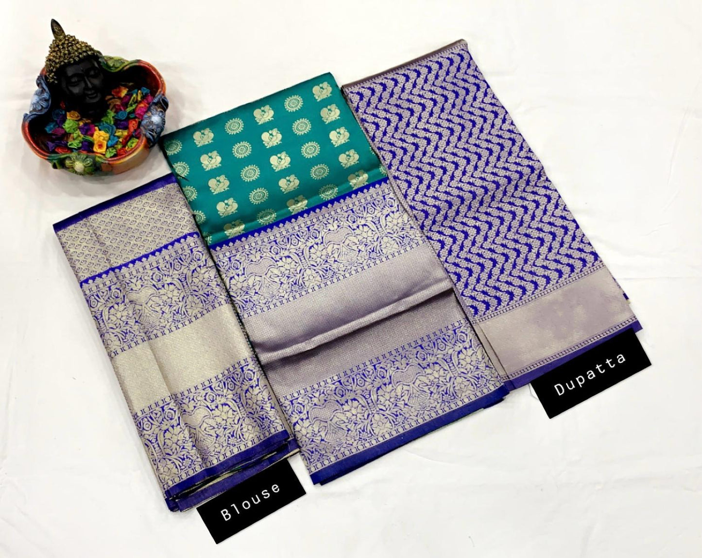 Morpinch Kanjivaram Silk Half Lehenga Saree For Function